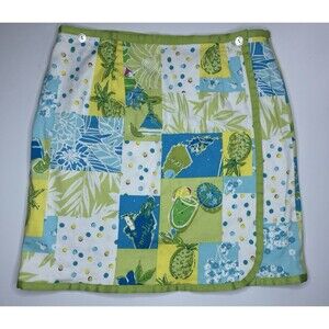 Bamboo Traders Petite Hawaiian Style Wrap Skirt 10P